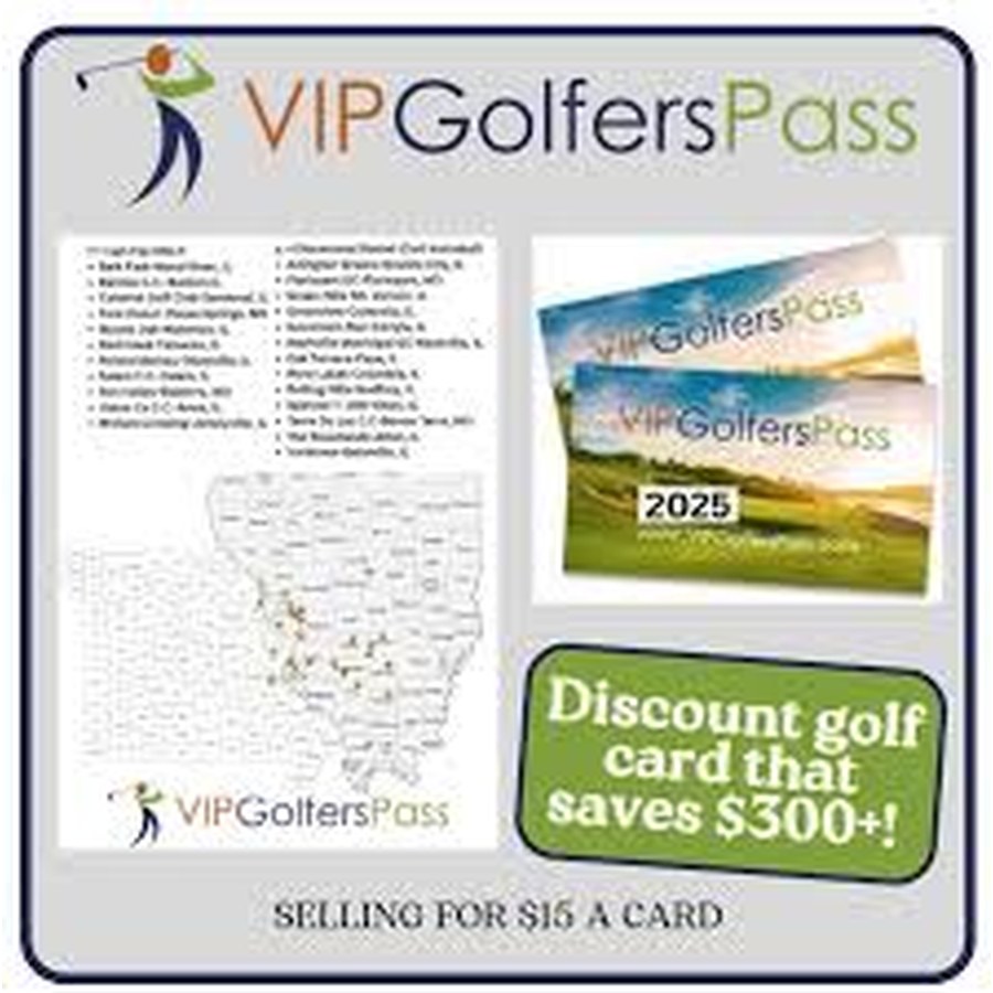 2025 VIP Golfers Pass promotional flyer